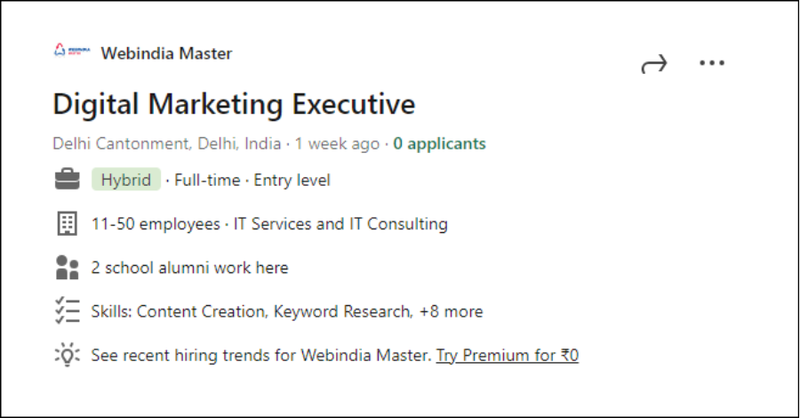 WebIndia Master |Digital Marketing Job Opportunities| Job search