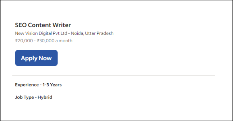 SEO Content Writer Job | Grow Your Career | New Vision Digital Pvt Ltd