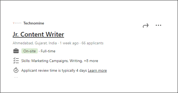 Content Writing Jobs | Grow Your Career | Technomine