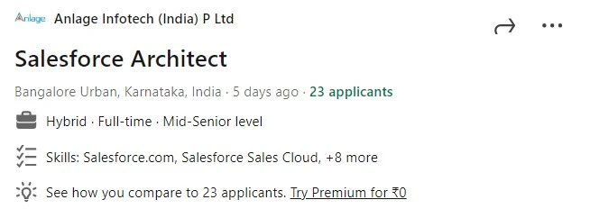 Salesforce jobs in India  | Anlage Infotech | Salesforce Architect