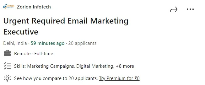 Email Marketing Jobs