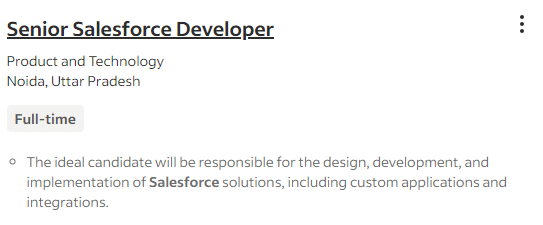 Salesforce Developer Skills| Flight Center Travel Group| Senior Salesforce Developer