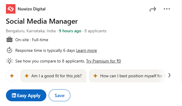 Digital Marketing Jobs | Nuwizo Digital| Social Media Manager 