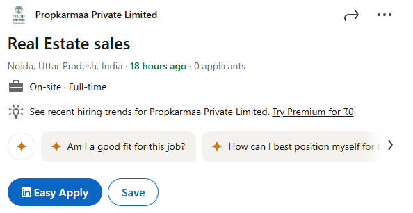 Salesforce Jobs in India|Propkarmaa Private Limited| Real Estate Sales