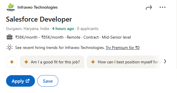 Salesforce Developer Skills|Infraveo Technologies |Salesforce Developer